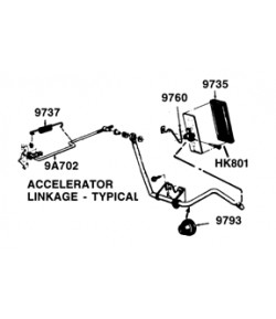 joint pédale accélérateur pour ford mustang 1967/68