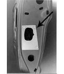 FORD MUSTANG PLAQUE PROPRETE SERRURE DE PORTE 1967/68