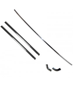 MUSTANG 1965-66 Kit baguettes chrome lunette arrière - Coupe