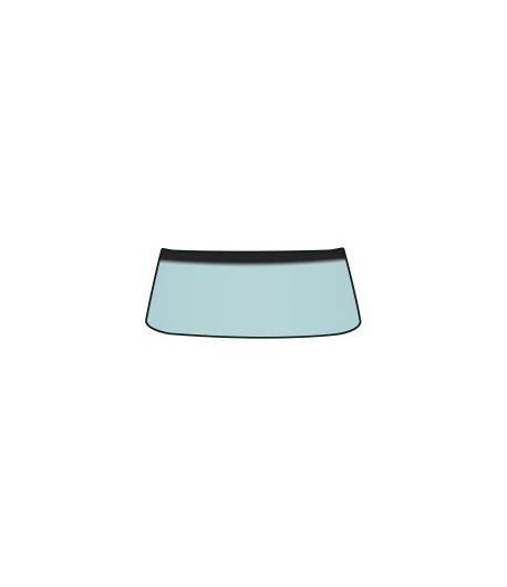 VERRE DE PARE-BRISE AVANT MUSTANG, 1964-68 teinte verte avec bande d'ombrage