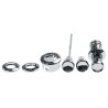 KIT D'ENTOURAGE CHROME TABLEAU DE BORD, MUSTANG 1965-66